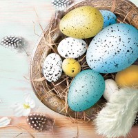 Velikonoční ubrousky Daisy L - Easter Eggs - SD_WL_011201