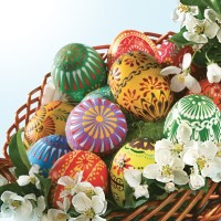 Velikonoční ubrousky Daisy L - Decorated Easter Eggs - SD_WL_004101