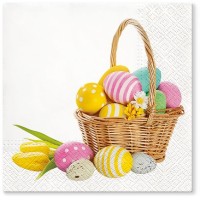 Velikonoční ubrousky TeTe L - Basket of Joy - TL703900
