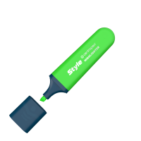 Zvýrazňovač Style Fluo - zelený - 6252/1
