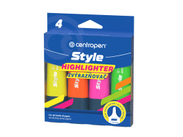 Sada zvýrazňovačů Style Fluo - 4 ks - 6252/4