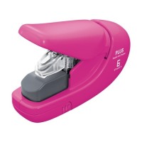 Sešívačka PLUS Paper Clinch mini 106AB (na 6 listů) - růžová - 4121 R