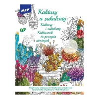 Antistresové omalovánky A4 - Kaktusy a sukulenty - 5301218