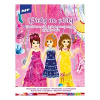 Omalovánky A4 se samolepkami - Dívky na párty - 5301226