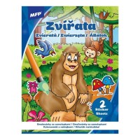Omalovánky A4 se samolepkami - Zvířata - 5301224