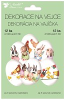 Smršťovací dekorace na vejce - velikonoční zvířátka - 7758



