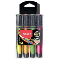 Zvýrazňovače MAPED Fluo'Peps Max - 4 ks - 0063/9742947