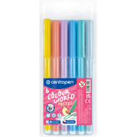 Dětské fixy Colour World Pastel - 6 ks - 7550/6