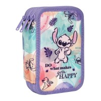 Třípatrový vybavený penál JUMPER 3 - Stitch Pastel - F067885