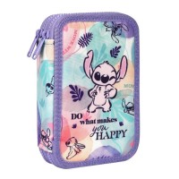 Dvoupatrový vybavený penál JUMPER 2 - Stitch Pastel - F066885