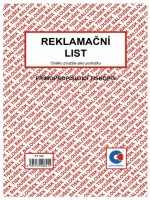 Reklamační list A5 samopropis - PT190