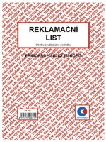 Reklamační list A5 samopropis. tiskopis PT190