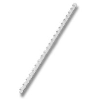 Hřbet pro kroužkovou vazbu 8 mm - bílý
