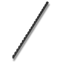 Hřbet pro kroužkovou vazbu 6 mm - černý