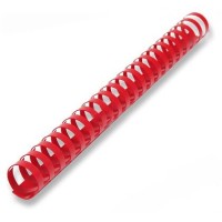 Hřbet pro kroužkovou vazbu 28 mm - červený - P1280
