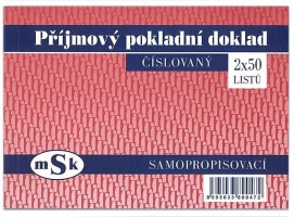 Přijmový pokladní doklad A6 číslovaný NCR - mSk 47