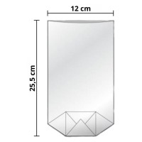 Tatrafánový sáček s křížovým dnem - 120 x 255 mm 