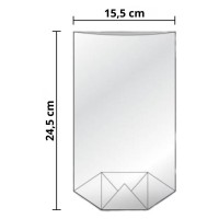 Tatrafánový sáček s křížovým dnem - 155 x 245 mm 