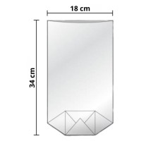 Tatrafánový sáček s křížovým dnem - 180 x 340 mm 