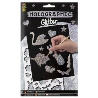 Holografický škrabací obrázek - Glitter - 220002