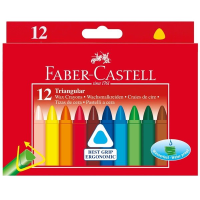 Voskovky Faber-Castell Wax trojhranné - 12 ks - 0085/1200900