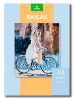 Skicák A3 - 180 g/m2 - 20 listů