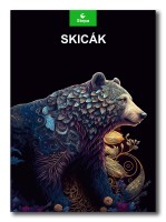 Skicák A3 - černé listy - 20 listů