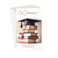 Blahopřání k ukončení studia - klopa na peníze - 18-6002c