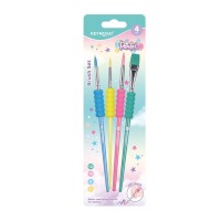 Sada štětců KEYROAD Pastel - 4 ks - A875