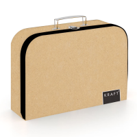Kufřík lamino 34 cm - KRAFT nature - 6-07423