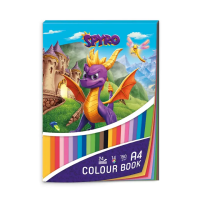 Blok barevných papírů A4 - Spyro - 1705-0359 