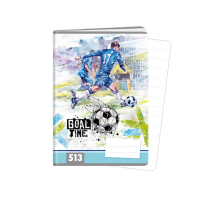 Školní sešit 513 - GOAL TIME - A5, linkovaný, 10 listů - 1594-0413