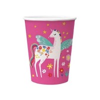 Papírové kelímky - Fairy Unicorn - 250 ml - 8 ks - PC8003800