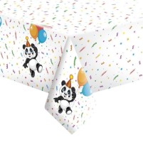 Papírový ubrus - Funny Panda with Balloons - 120 x 180 cm - OD01_OG_P_040601