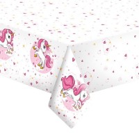 Papírový ubrus - Pink Heart Unicorn - 120 x 180 cm - OD01_OG_P_030501