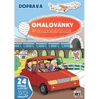 Omalovánky A4 se samolepkami - Doprava - 4504-3