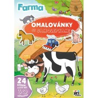 Omalovánky A4 se samolepkami - Farma - 4250-9