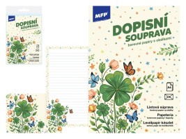 Dopisní papír barevný LUX 5+10 - Čtyřlístek - 5550369