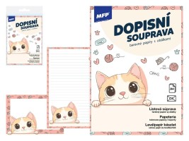 Dopisní papír barevný LUX 5+10 - Kočka - 5550364