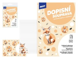 Dopisní papír barevný LUX 5+10 - Liška - 5550365