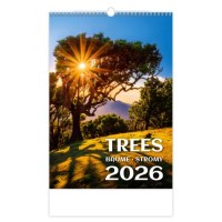 Nástěnný kalendář 2026 - Stromy - N125-26