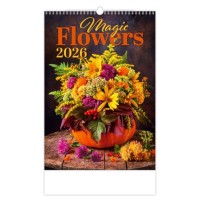 Nástěnný kalendář 2026 - Magic Flowers - N145-26


