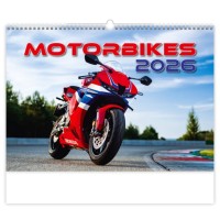 Nástěnný kalendář 2026 - Motorbikes - N154-26




