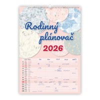 Nástěnný kalendář 2026 - Rodinný plánovač - N200-26

