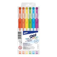 Gelová pera GEL pen NEON - 6 ks - 6000796