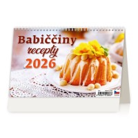 Stolní kalendář 2026 - Babiččiny recepty - S01-26
