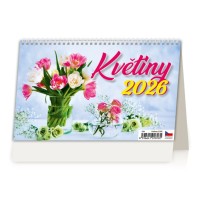 Stolní kalendář 2026 - Květiny - S19-26





