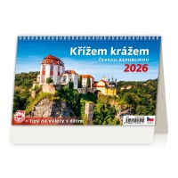 Stolní kalendář 2026 - Křížem krážem Českou republikou - S23-26






