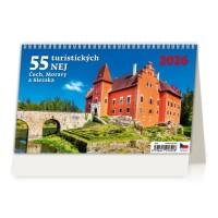 Stolní kalendář 2026 - 55 turistických nej Čech, Moravy a Slezska - S24-26






