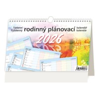 Stolní kalendář 2026 - Týdenní rodinný plánovací kalendář  - S35-26






